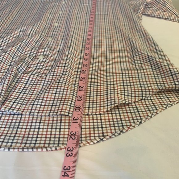 Van Heusen Long Sleeve Button Down Dress Shirt Plaid Size Large 16-16.5 - Picture 6 of 10